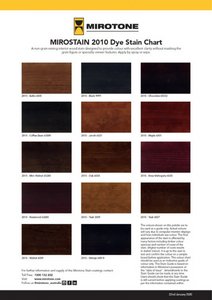 Mirotone Timber Stain Colours