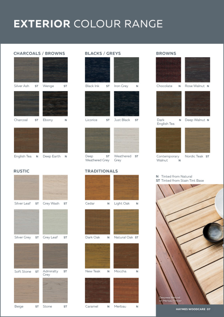 Timber Paint Colours Exterior