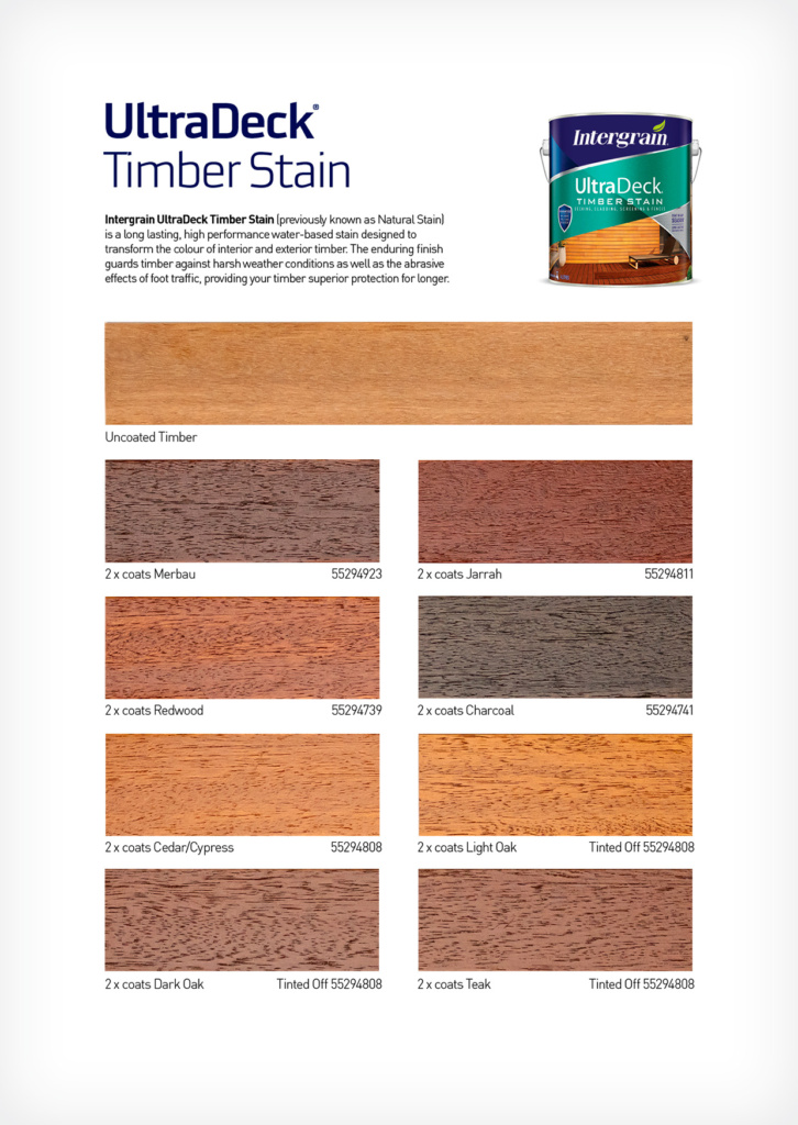 Timber Stain Colours Ultradeck