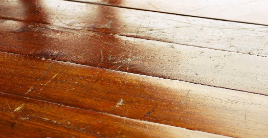 Scratched Timber Floor