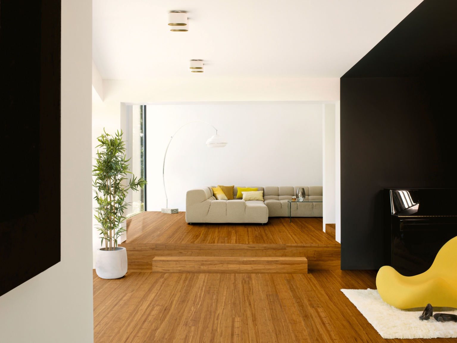 Bamboo Floors In A Living Room